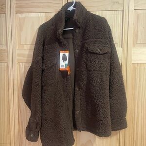 32 Degrees Dark Brown Teddy Jacket